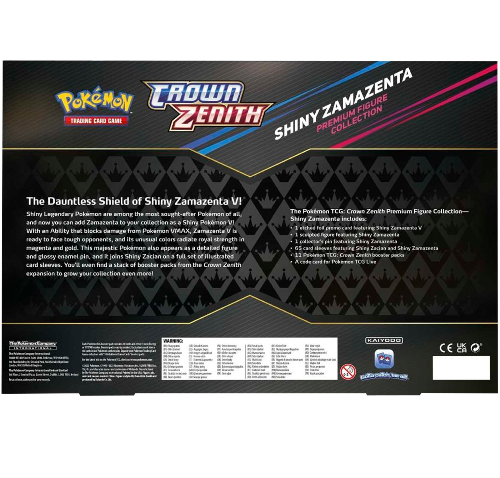 Crown Zenith Shiny Zamazenta V Premium Collection