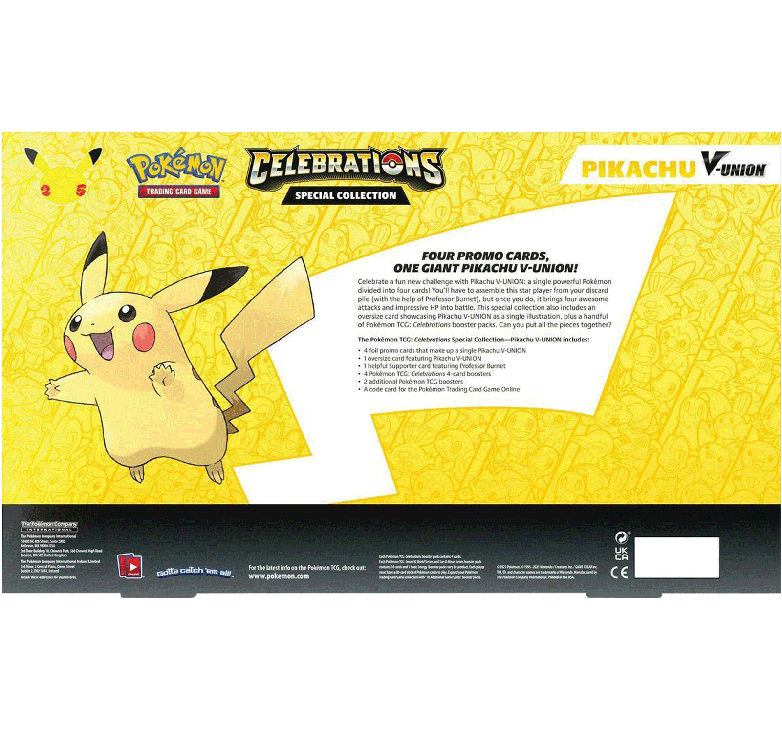 25th Celebrations Pikachu V-Union Special Collection