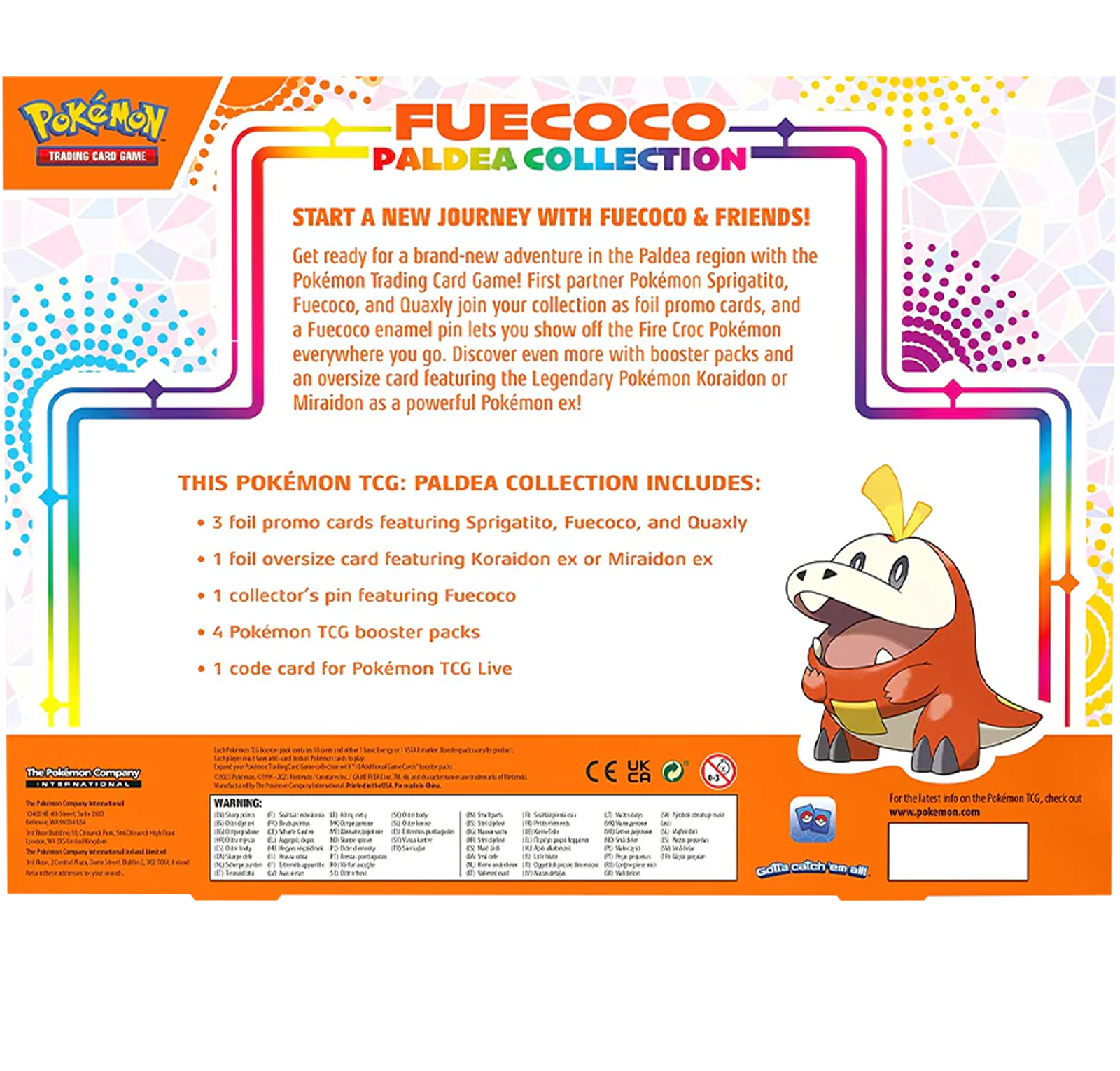 Fuecoco Paldea Pin Collection
