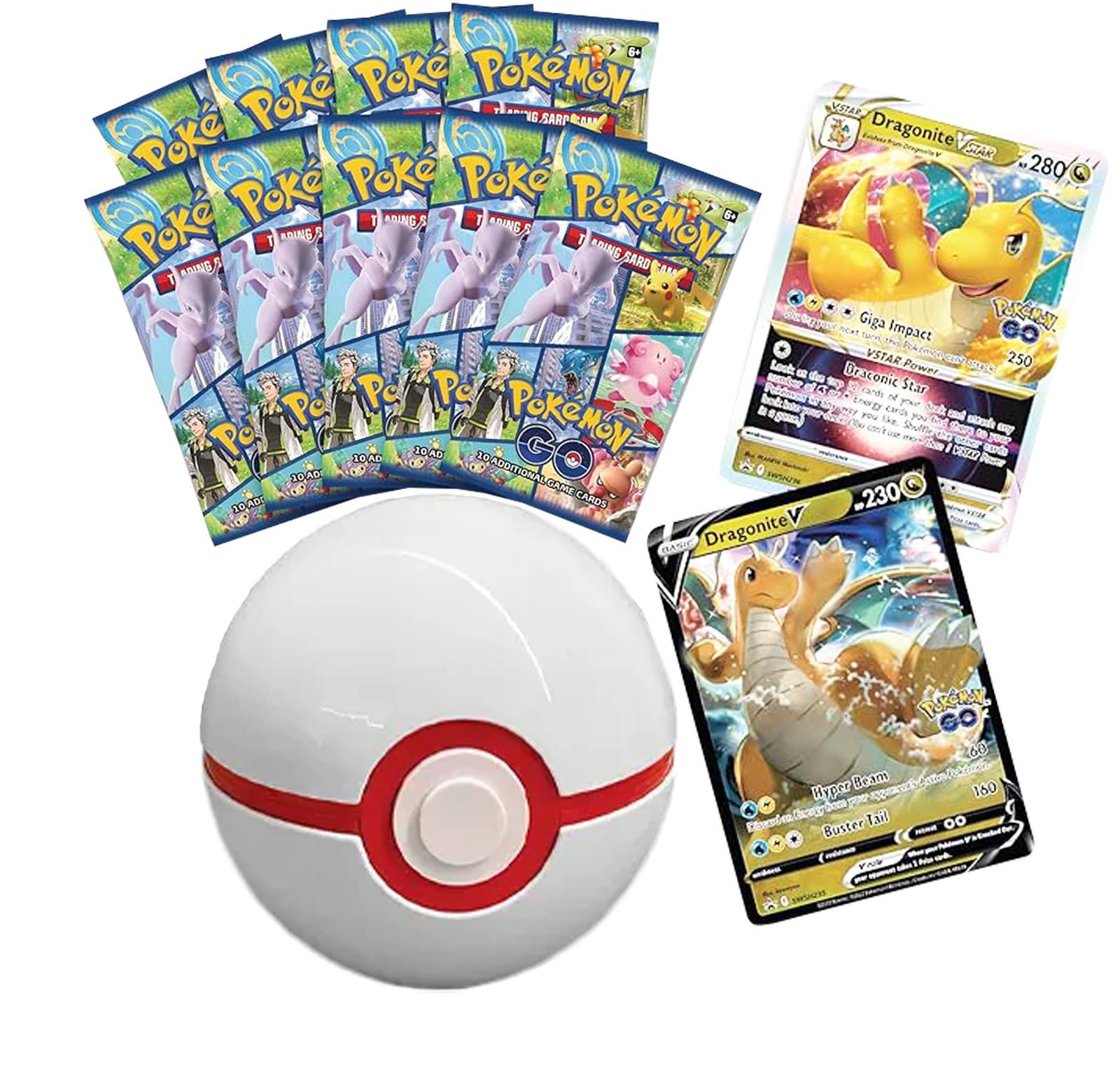 Pokmemon GO Dragonite Vstar Premier Ball Deck Holder